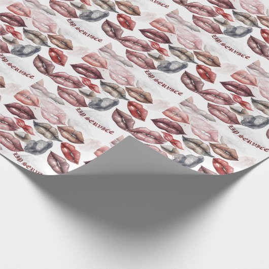 LIP-SERVICE GESCHENKPAPIER (Ecke)