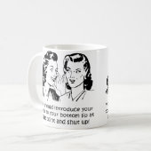 Lip to Lip Shut up Funny Mug oder Travel Mug Kaffeetasse (Vorderseite Links)