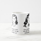Lip to Lip Shut up Funny Mug oder Travel Mug Kaffeetasse (Mittel)