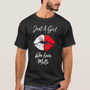 Lip Women's Girls Liebe Flag Malta T-Shirt