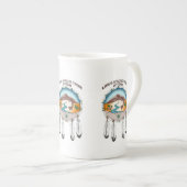 Lipan Apache Stamm der Texas-Knochen-China-Tasse Porzellantasse (Vorderseite Rechts)