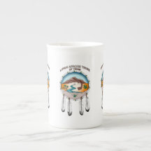 Lipan Apache Stamm der Texas-Knochen-China-Tasse