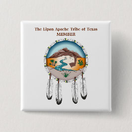 Lipan Apache Stamm des Button