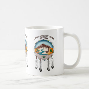 Lipan Apache Stamm von Texas 11 Unze-Weiß-Tasse Kaffeetasse