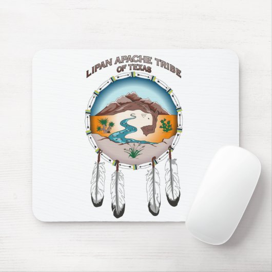 Lipan Apache Stamm von Texas Mousepad (Mit Mouse)