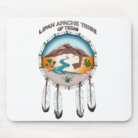 Lipan Apache Stamm von Texas Mousepad (Vorne)