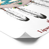 Lipan Apache Tribe Shield Poster (Ecke)