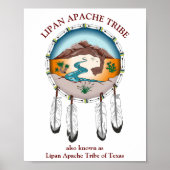 Lipan Apache Tribe Shield Poster (Vorne)
