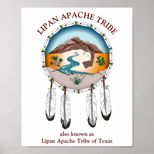Lipan Apache Tribe Shield Poster (Vorne)