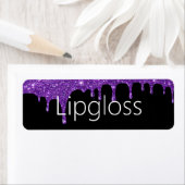 Lipgloss-Etikett für lila Tropfen (Insitu)