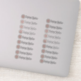 Lipgloss-Verpackung mit eigenem Logo mittel Aufkleber