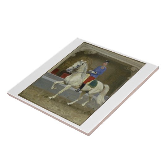 Lipizzan Stallions-Trotten Fliese (Seite)