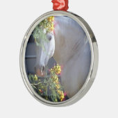 Lipizzan Stallions-Verzierung Ornament Aus Metall (Links)