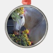 Lipizzan Stallions-Verzierung Ornament Aus Metall (Vorne)