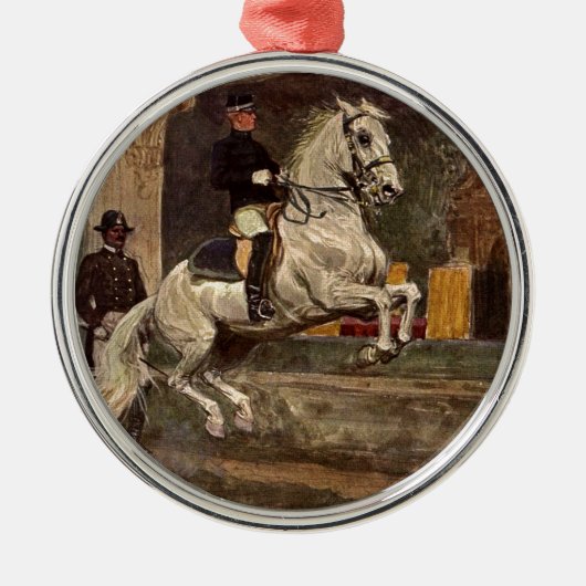 Lipizzaner Dressage: Croupade Ornament Aus Metall (Vorne)