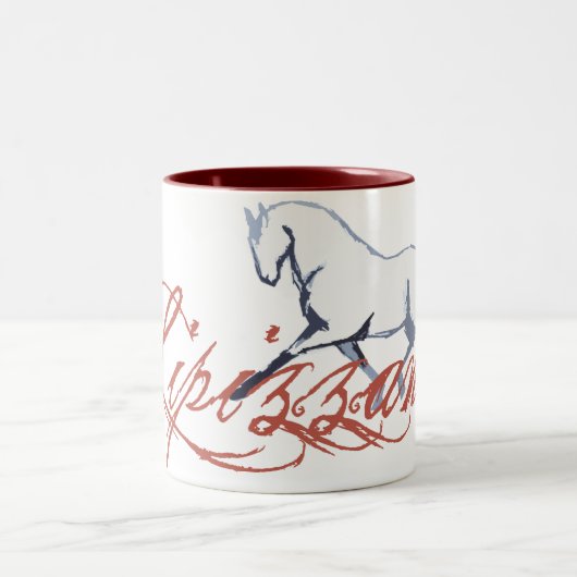 Lipizzaner Zweifarbige Tasse (Mittel)