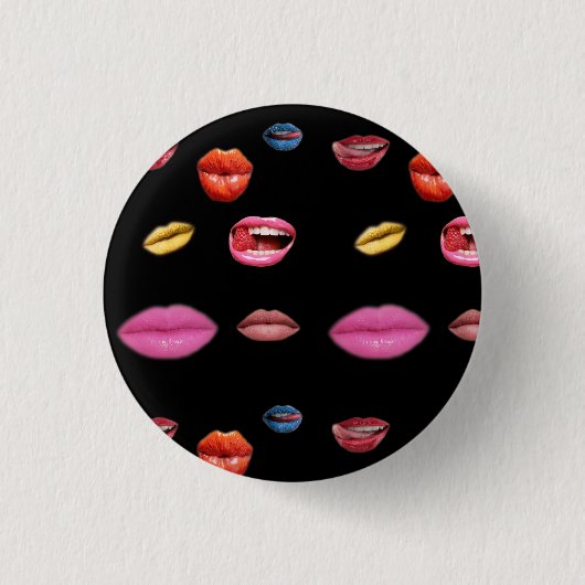 Lippen-Abzeichen Button (Vorderseite)
