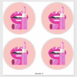 Lippen Aufkleber