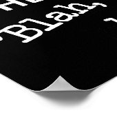 Lippen bewegen Blah Blah Blah Funny Poster-Zeichen Poster (Ecke)