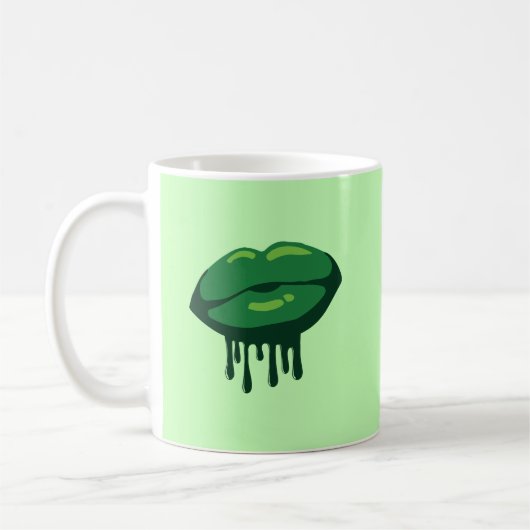 Lippen der Frau Kaffeetasse (Links)