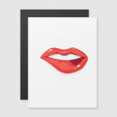 Lippen der Frauen Magnetkarte (Vorne/Hinten)