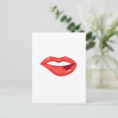 Lippen der Frauen Postkarte (Stehend Vorderseite)