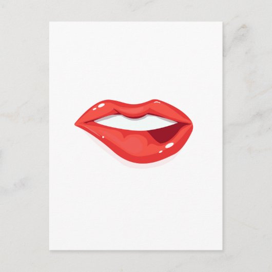 Lippen der Frauen Postkarte (Vorderseite)