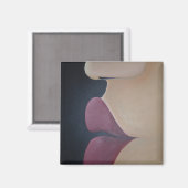 Lippen der Liebe Magnet (Vorderseite/Rückseite)