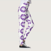 Lippen des lila Glitzer Leggings (Rechts)