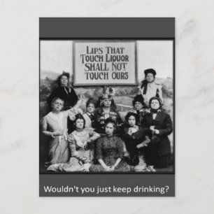 Lippen, die Touch Liquor nicht Touch ist Postkarte