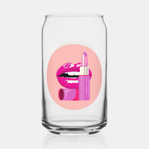 Lippen Dosenglas
