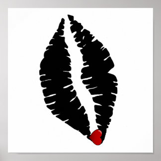 Lippen drucken poster