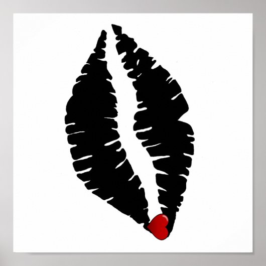 Lippen drucken poster (Vorne)