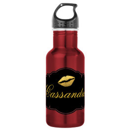 Lippen Edelstahlflasche