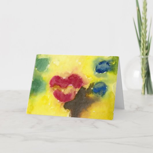 Lippen Feiertagskarte (Vorderseite)