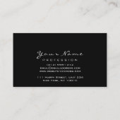 Lippen für Künstler Rosa Glitzer Visitenkarte (Rückseite)