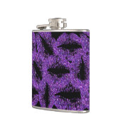 Lippen für lila Glitzer #2 Flachmann (Links)