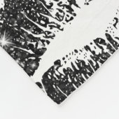 Lippen für schwarze Glitzer Fleecedecke (Ecke)
