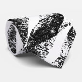 Lippen für schwarze Glitzer Krawatte (Gerollt)