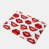 Lippen Fußmatte (Schrägansicht)