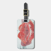 Lippen Gepäckanhänger (Vorderseite vertikal)