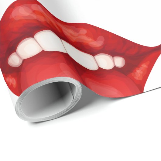 Lippen Geschenkpapier (Rolleneckpunkt)