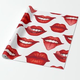 Lippen Geschenkpapier