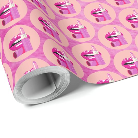 Lippen Geschenkpapier (Rolleneckpunkt)