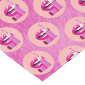 Lippen Großer Tischläufer (Ecke)