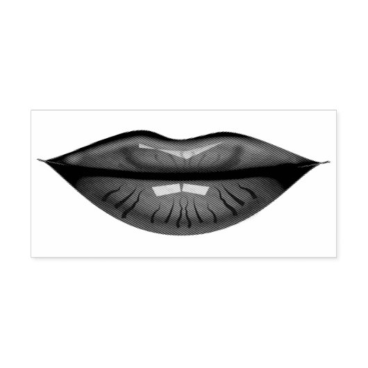 Lippen Gummistempel (Prägung)