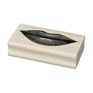 Lippen Gummistempel
