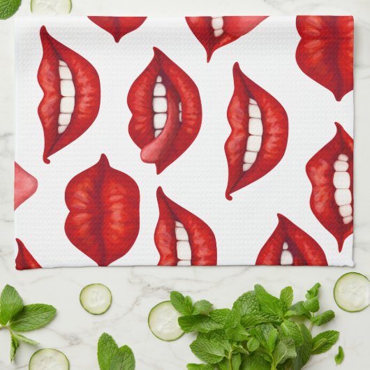 Lippen Handtuch (Gefaltet)