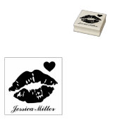 Lippen-Individuelle Name küssen Gummistempel (Stempel)