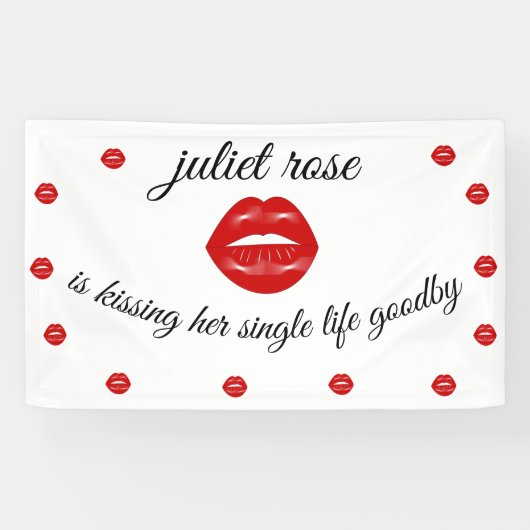 Lippen-Junggeselinnen-Abschied Banner (Horizontal)